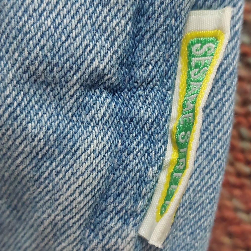 Vintage 90s Sesame Street Denim Overalls - Picture 8 of 10